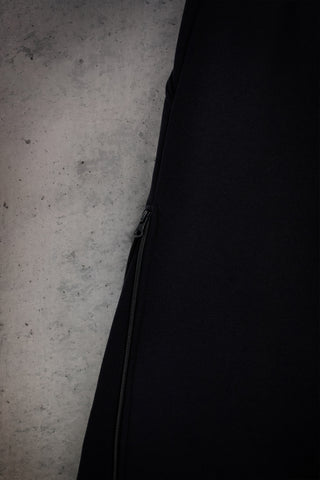 Pantaloni Neri con Gamba Ampia e Zip Laterali Boardman Whatever