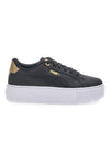 Puma Karmen Distressed Flatform Sneakers Schwarz