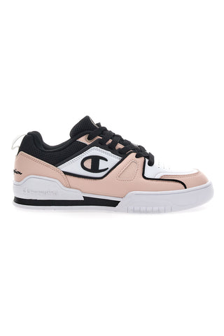 Champion 3 Point Low Pink-Schwarze Turnschuhe