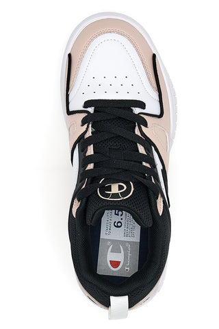 Champion 3 Point Low Pink-Schwarze Turnschuhe