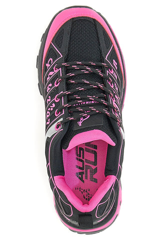 Australian 170 Trekking-Sneaker in Schwarz und Fuchsia