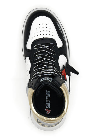 Sneakers Alte Bianche e Nere Sweet Years 8580
