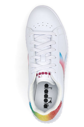 Diadora Game Step Bloom GS Weiße Turnschuhe