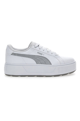 Puma Karmen Space Metallics Weiße Flatform-Sneaker