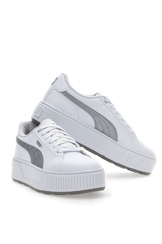 Puma Karmen Space Metallics Weiße Flatform-Sneaker