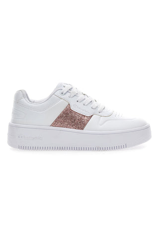 Champion Rebound Platform Sparkle White Sneakers