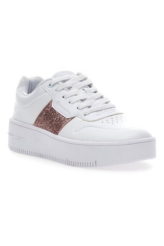 Champion Rebound Platform Sparkle White Sneakers
