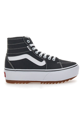 Sneakers mit Flatform Vans Hi Tapere Schwarz und Weiß