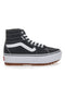 Sneakers mit Flatform Vans Hi Tapere Schwarz und Weiß