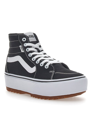 Sneakers mit Flatform Vans Hi Tapere Schwarz und Weiß