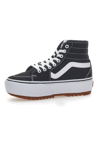 Sneakers mit Flatform Vans Hi Tapere Schwarz und Weiß