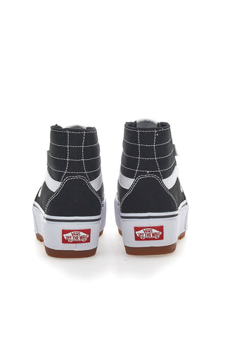 Sneakers mit Flatform Vans Hi Tapere Schwarz und Weiß