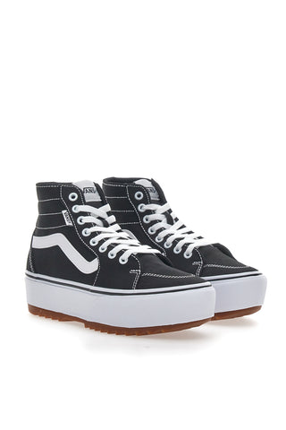 Sneakers mit Flatform Vans Hi Tapere Schwarz und Weiß