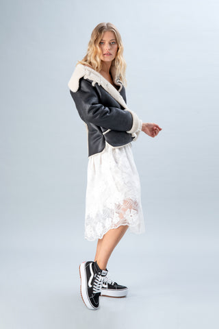 Sneakers mit Flatform Vans Hi Tapere Schwarz und Weiß