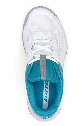 Scarpe da Padel Lotto Superrapida 600 Bianche e Azzure