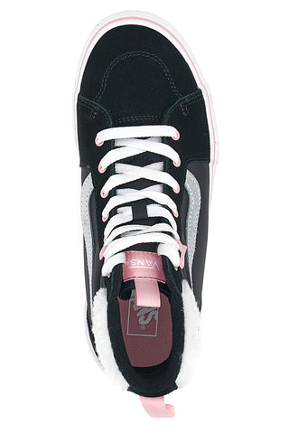 Vans Filmore Hi Vansguard Mid-Cut-Sneaker in Schwarz und Rosa