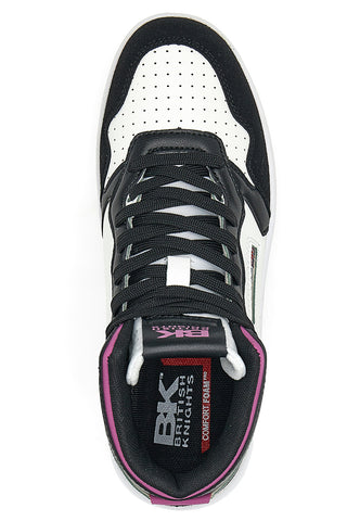 Britische Knights Noors Mid Sneakers Schwarz-Weiß