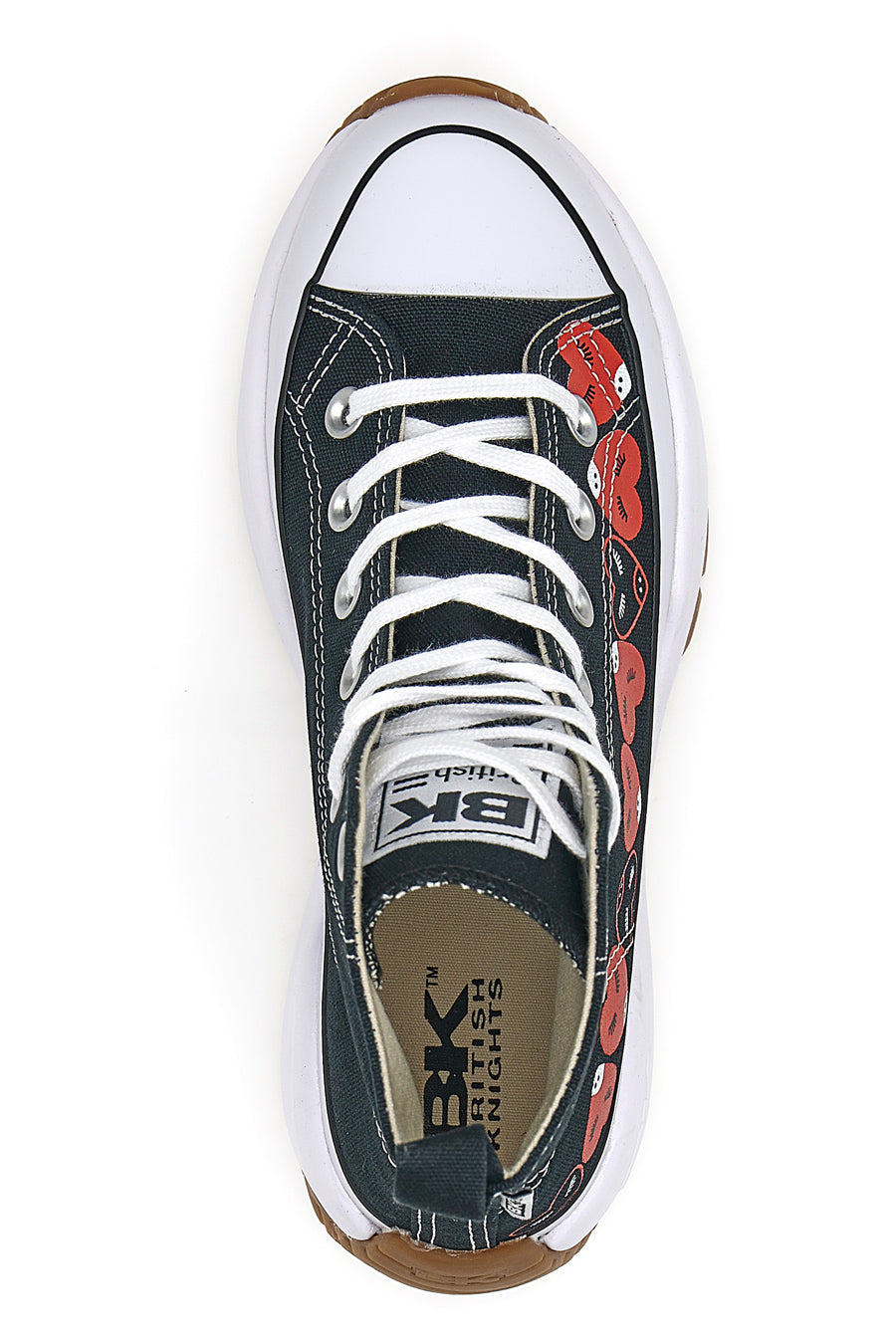 Mid-Cut British Knight Kaya Mid Fly schwarze Sneakers für Damen - Main Image