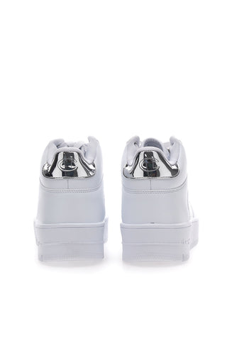 Sneakers mit Flatform Champion Rebound Plat Mid Metal White