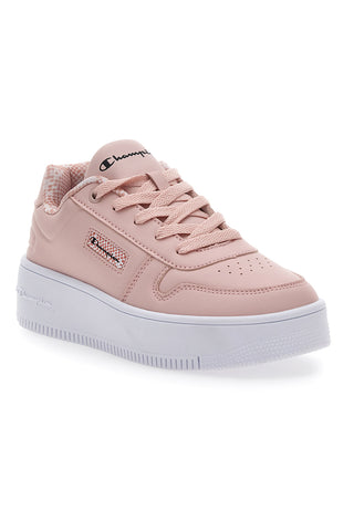 Rosa Turnschuhe mit Flatform Champion Rebound Platform G Gs