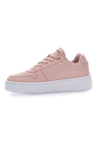 Rosa Turnschuhe mit Flatform Champion Rebound Platform G Gs