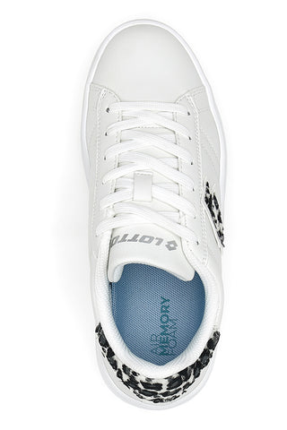 Weiße Sneakers mit Flatform Lotto Astra Amf W