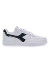 Weiße Sneakers mit kontrastierendem Fries Diadora Raptor Low Moon WN