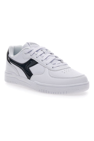 Sneakers Bianche con Fregio a Contrasto Diadora Raptor Low Moon WN