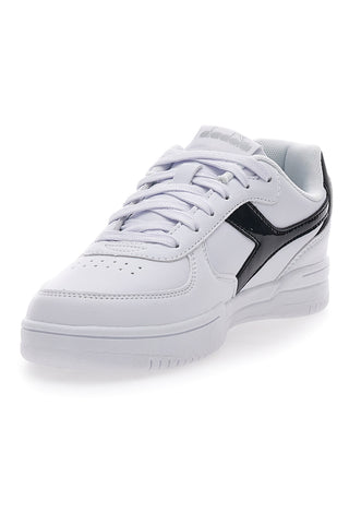 Weiße Sneakers mit kontrastierendem Fries Diadora Raptor Low Moon WN