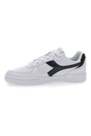 Weiße Sneakers mit kontrastierendem Fries Diadora Raptor Low Moon WN