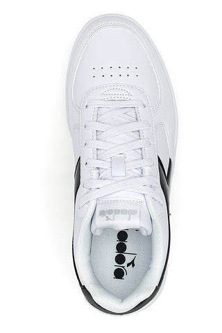 Weiße Sneakers mit kontrastierendem Fries Diadora Raptor Low Moon WN