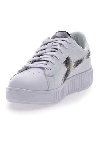 Weiße Turnschuhe mit Plateau Diadora Game Step Glow Gs