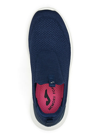 Joma Laceless Lady 2425 Blaue Slip-on-Sneaker