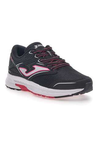 Joma Lady 2401 Schwarze Trekkingschuhe mit kontrastierendem Logo