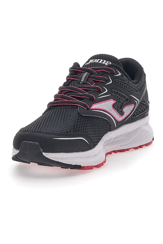 Joma Lady 2401 Schwarze Trekkingschuhe mit kontrastierendem Logo
