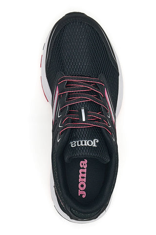 Joma Lady 2401 Schwarze Trekkingschuhe mit kontrastierendem Logo