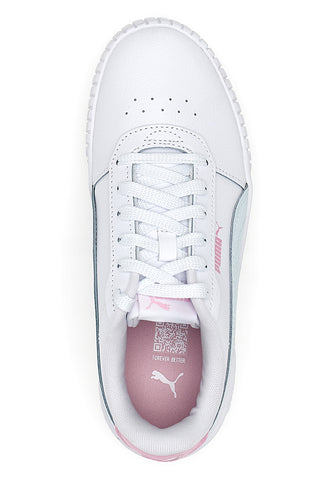 Weiße Turnschuhe mit Plateau Puma Carina 2 Jr