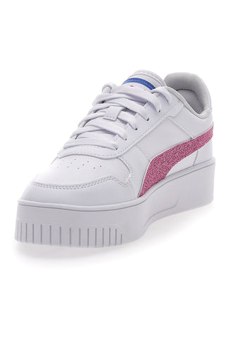 Sneakers Bianche e Rosa Puma Carina Street Deep Dive Jr