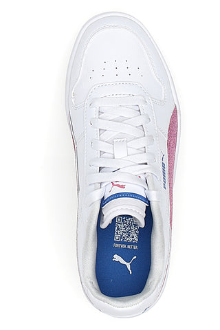 Weiße und rosa Turnschuhe Puma Carina Street Deep Dive Jr