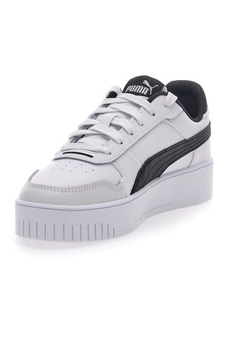 Weiße Turnschuhe mit schwarzen Details Puma Carina Street