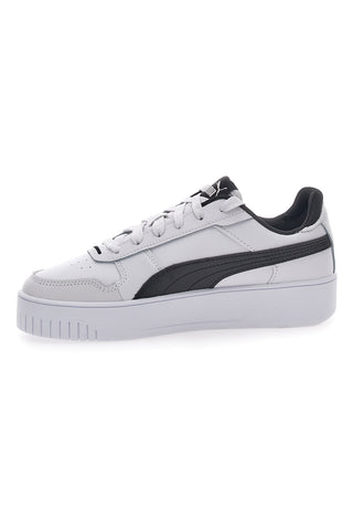 Weiße Turnschuhe mit schwarzen Details Puma Carina Street
