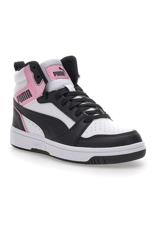 Sneakers con Lacci Bianche e Nere Puma Rebound V6