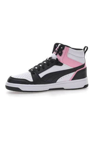 Sneakers con Lacci Bianche e Nere Puma Rebound V6