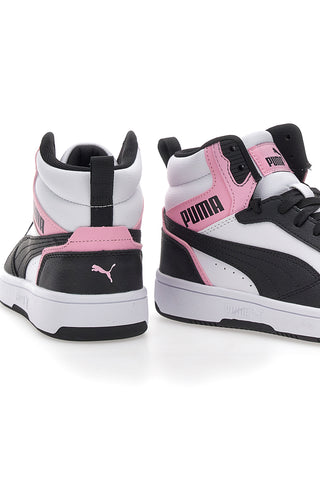 Sneakers con Lacci Bianche e Nere Puma Rebound V6