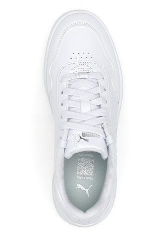 Puma Court Edle weiße Sneakers mit Schnürsenkeln