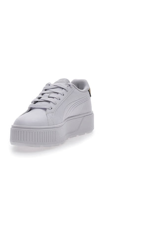 Weiße Turnschuhe mit Puma Karmen Metallic Shine-Plattform