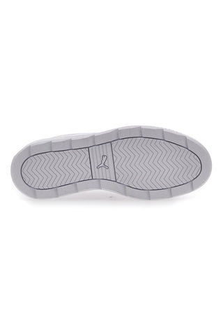 Weiße Turnschuhe mit Puma Karmen Metallic Shine-Plattform