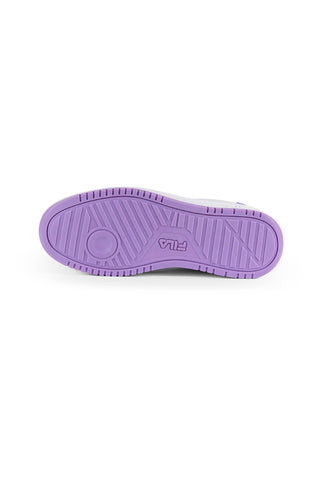 Weiße Sneakers und lila Sohle Fila Raga Wmn