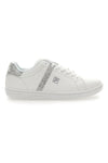 Weiße Sneakers mit silbernem Glitzer Fila CrossCourt 2 F Wmn