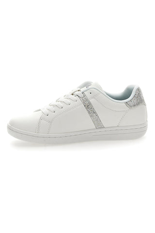 Weiße Sneakers mit silbernem Glitzer Fila CrossCourt 2 F Wmn